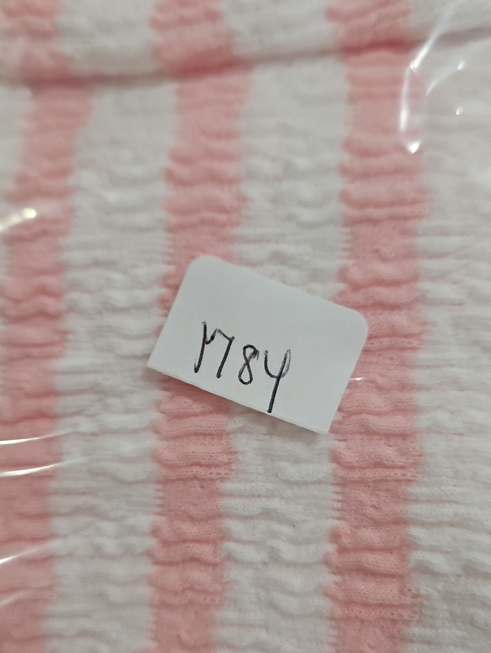 7th Ray Pink White Striped Short Sleeve Sweater Sz Sm - Picture 6 of 6